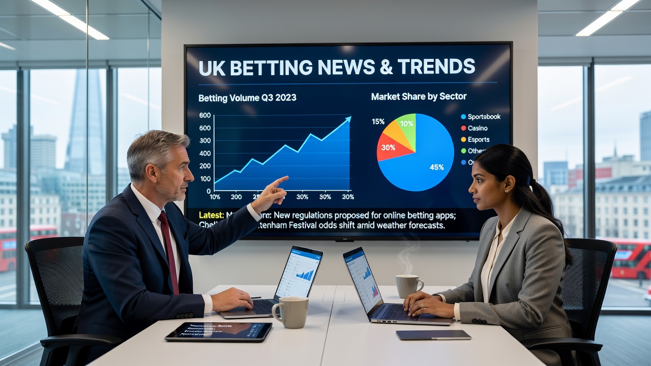 Graph showing fluctuating trends in estimated minutes spent on illegal gambling websites in the UK, highlighting peaks and dips over 21 months up to February 2026